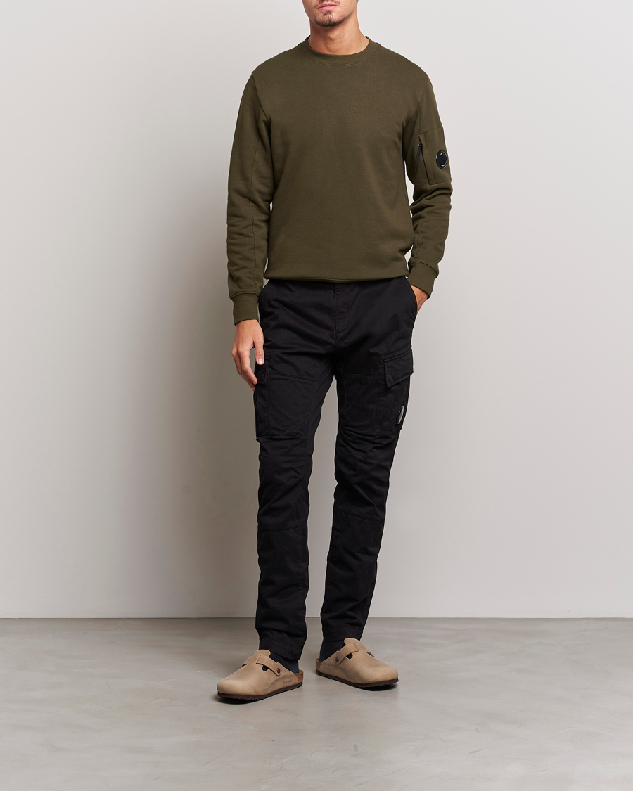 Herren | Hosen | C.P. Company | Stretch Satin Lens Cargo Pants Black