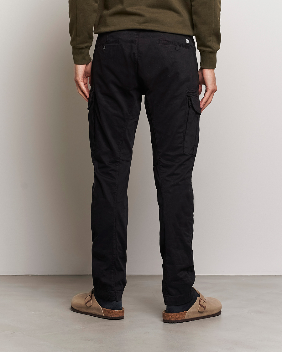 Herren | Hosen | C.P. Company | Stretch Satin Lens Cargo Pants Black
