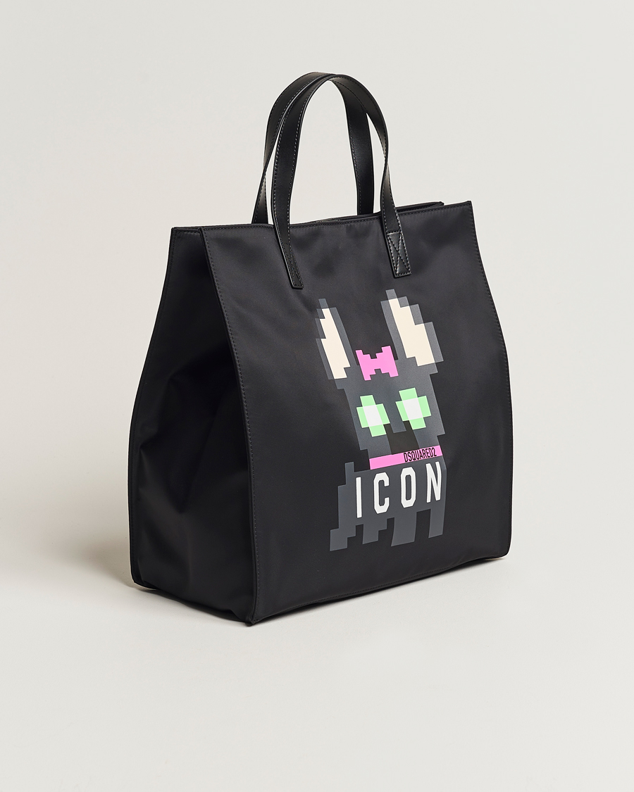 Herren | Dsquared2 Icon Mascotte Tote Bag Black | Dsquared2 | Icon Mascotte Tote Bag Black