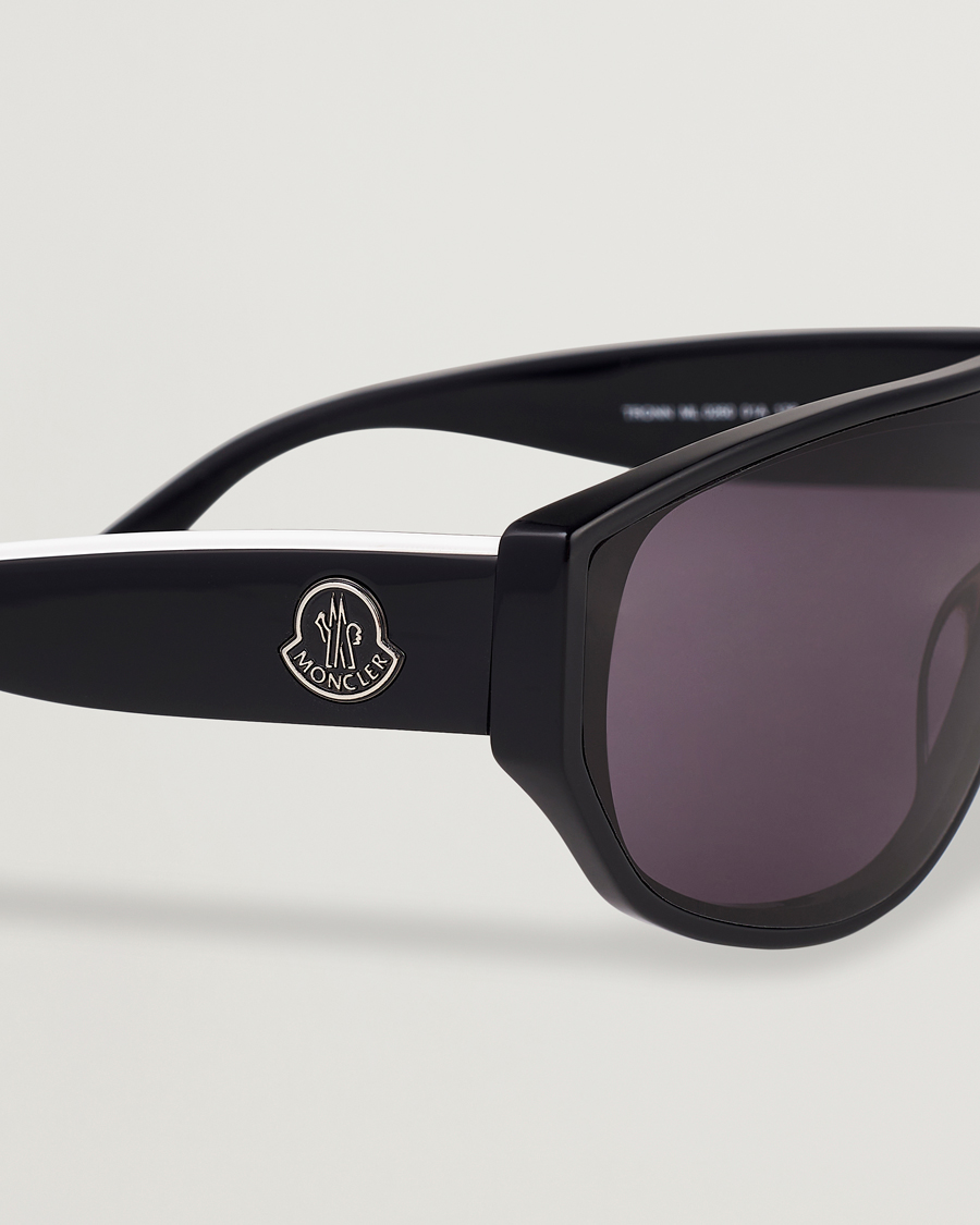 Herren | Moncler Lunettes Tronn Sunglasses Shiny Black/Smoke | Moncler Lunettes | Tronn Sunglasses Shiny Black/Smoke