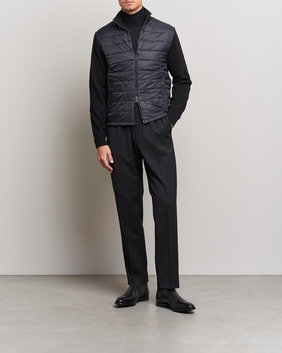 Herren | Jacken | Ralph Lauren Purple Label | Hybrid Zip Jacket Black