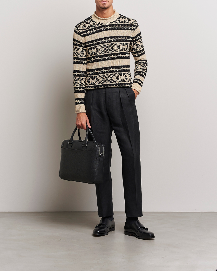 Herren | Hosen | Ralph Lauren Purple Label | Byron Pleated Trousers Black