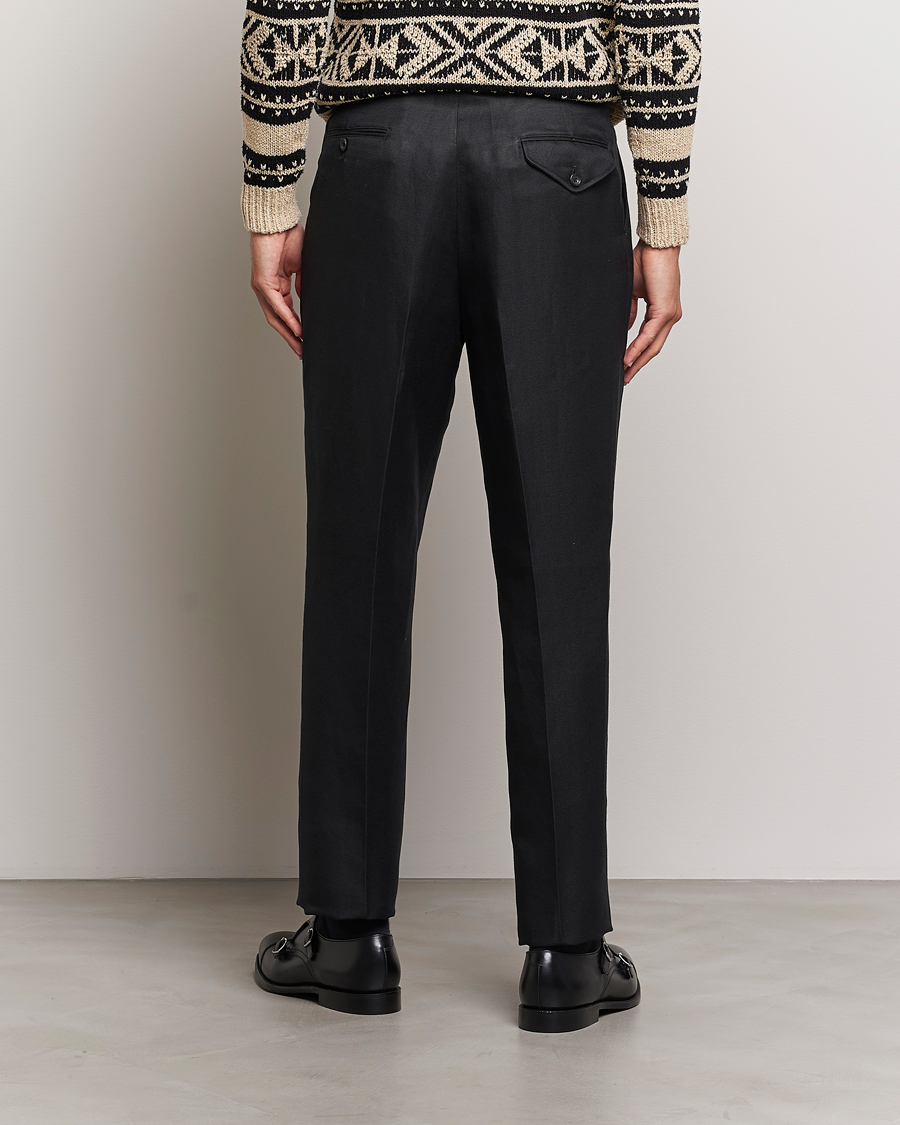 Herren | Hosen | Ralph Lauren Purple Label | Byron Pleated Trousers Black