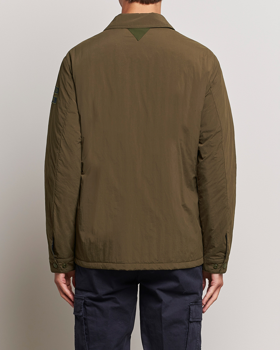 Herren | Jacken | Aeronautica Militare | Light Padded Pocket Shirt Jacket Off Green
