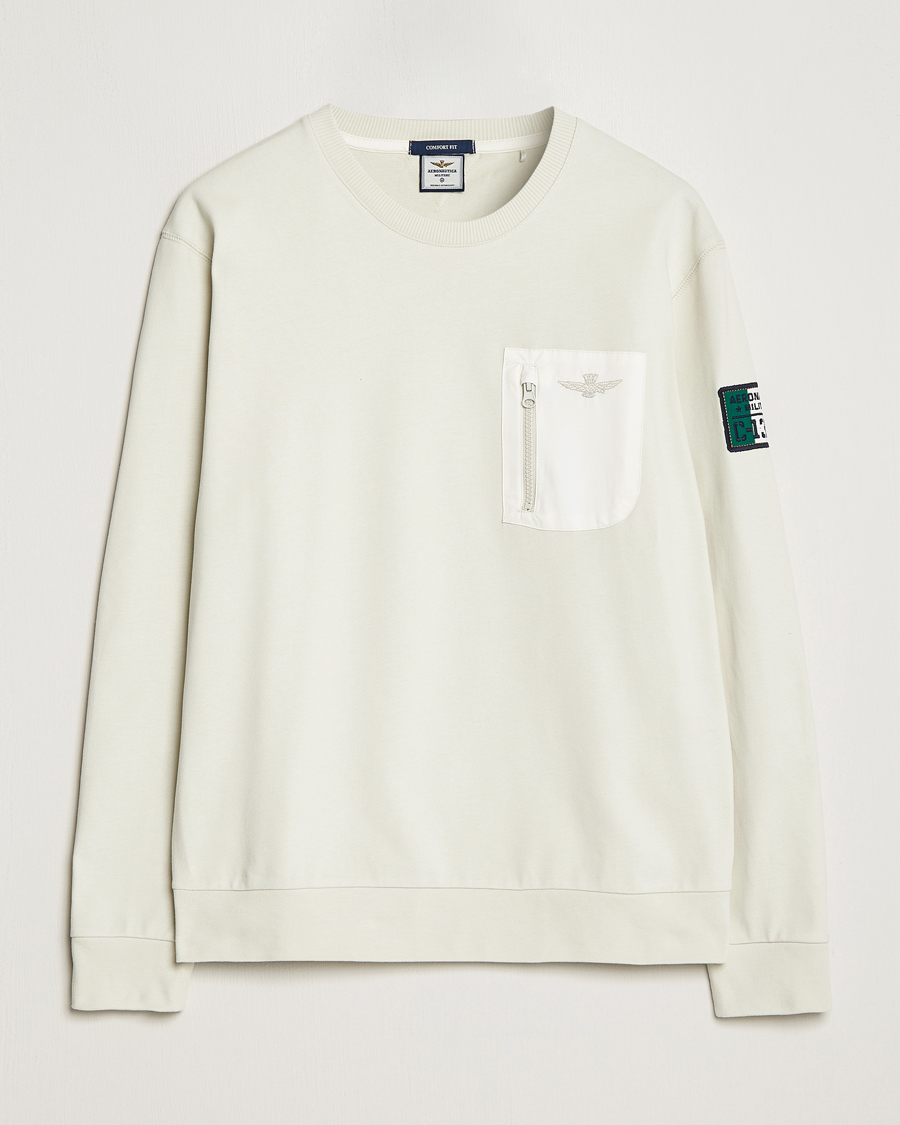Herren | Pullover | Aeronautica Militare | Felpa Cotton Pocket Sweatshirt Ice Palace