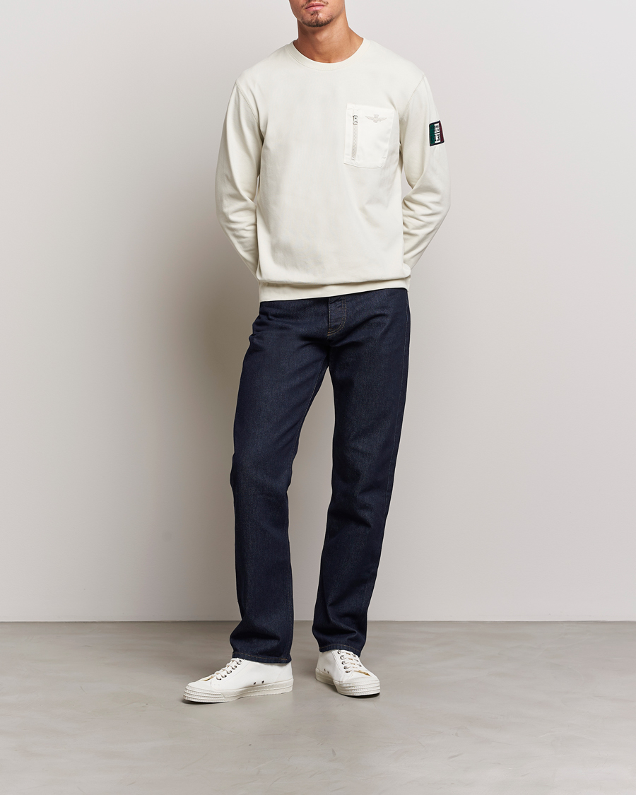 Herren | Pullover | Aeronautica Militare | Felpa Cotton Pocket Sweatshirt Ice Palace