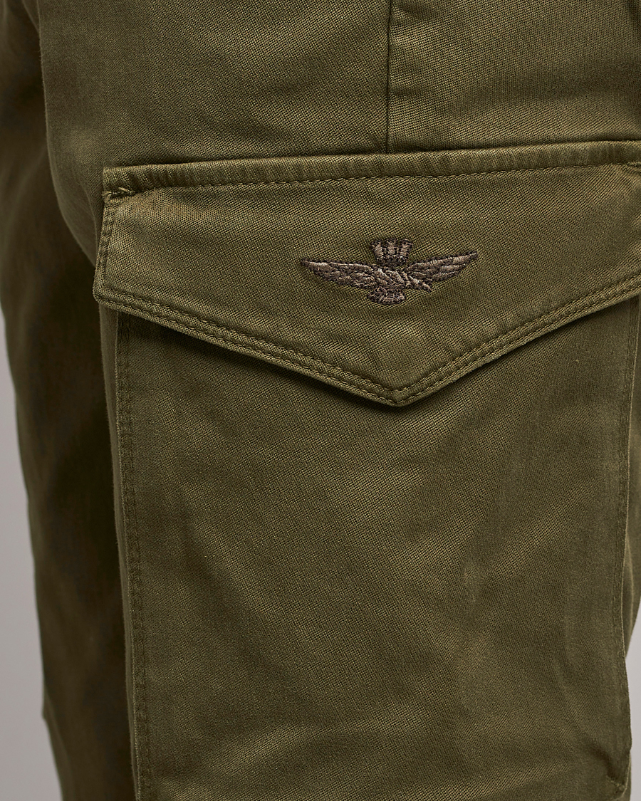 Herren | Hosen | Aeronautica Militare | Cotton Cargo Pants Off Green