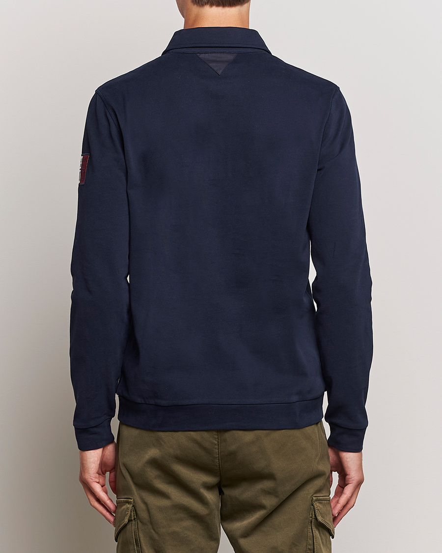 Herren | Pullover | Aeronautica Militare | PO1707 Long Sleeve Polo Dark Blue