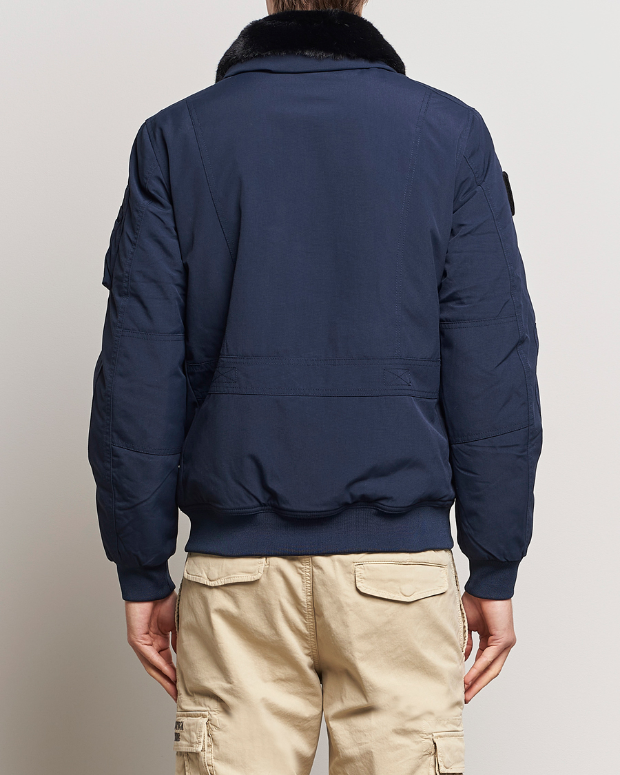 Herren | Jacken | Aeronautica Militare | Padded Pilot Bomber Jacket Dark Blue