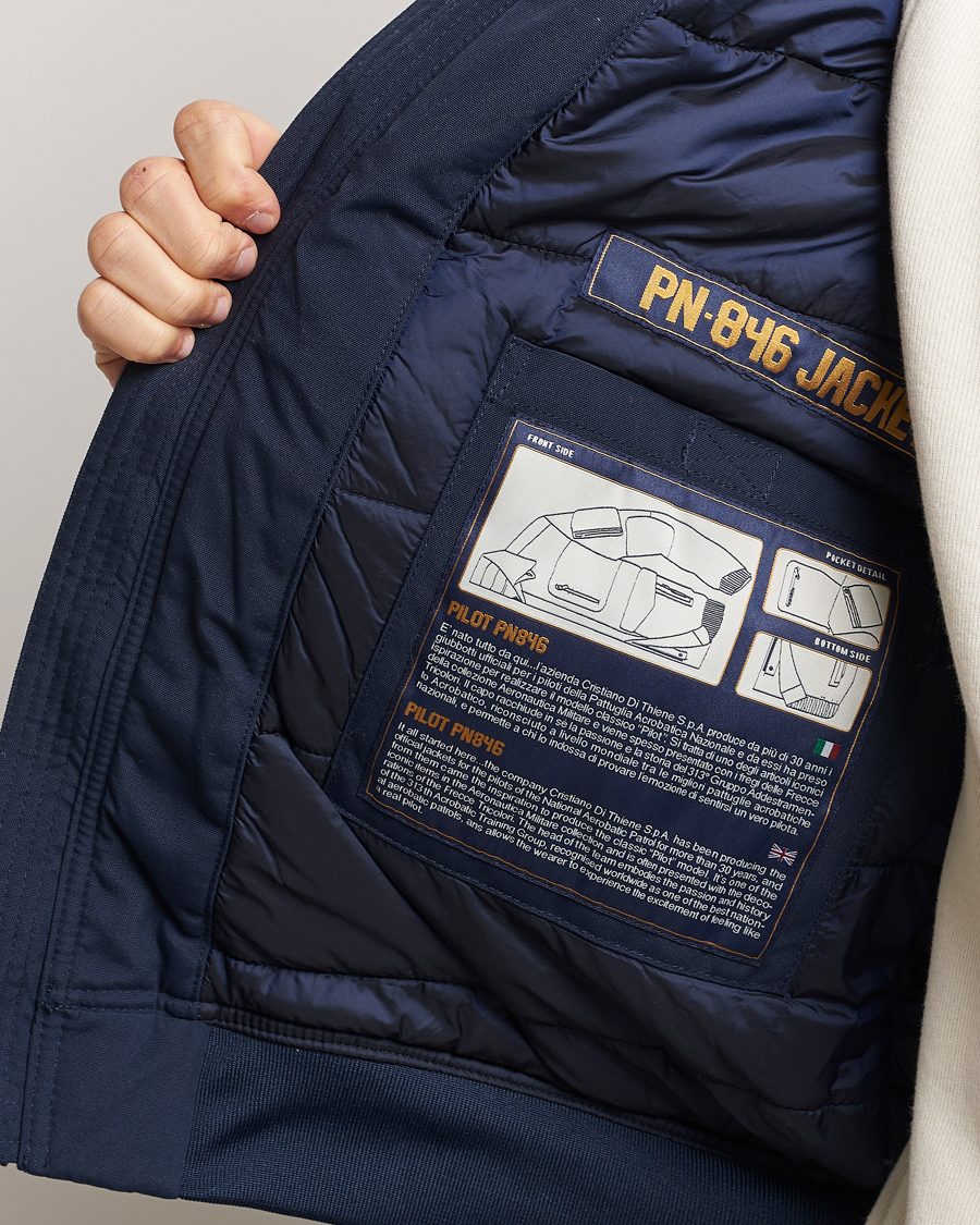 Herren | Jacken | Aeronautica Militare | Padded Pilot Bomber Jacket Dark Blue