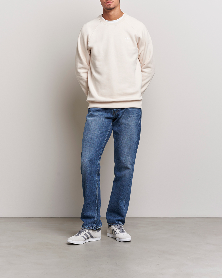 Herren | Pullover | adidas Originals | Essential Crew Neck Sweatshirt Won White