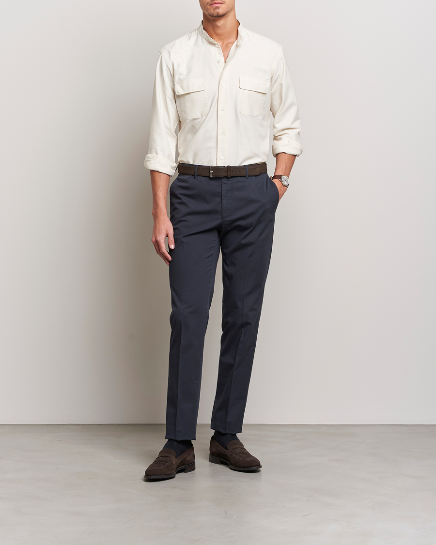 Herren | Hemden | Kamakura Shirts | Vintage Ivy Band Collar Shirt Beige