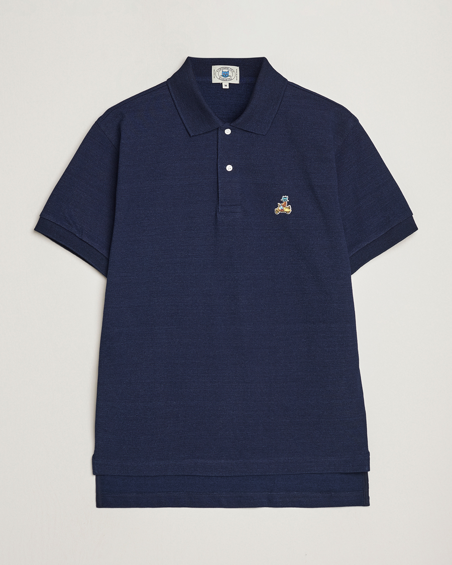 Herren | Poloshirts | Kamakura Shirts | Vintage Ivy Short Sleeve Polo Navy