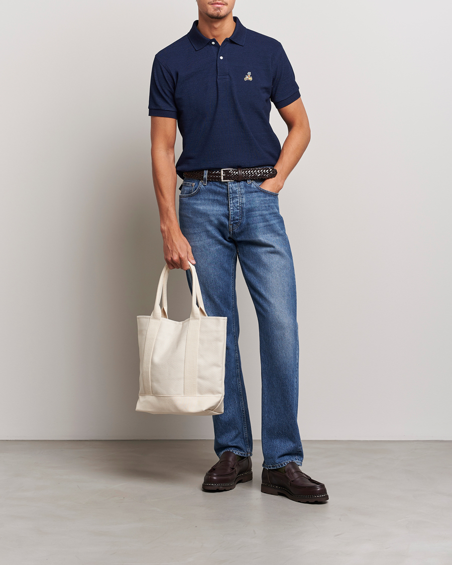 Herren | Poloshirts | Kamakura Shirts | Vintage Ivy Short Sleeve Polo Navy