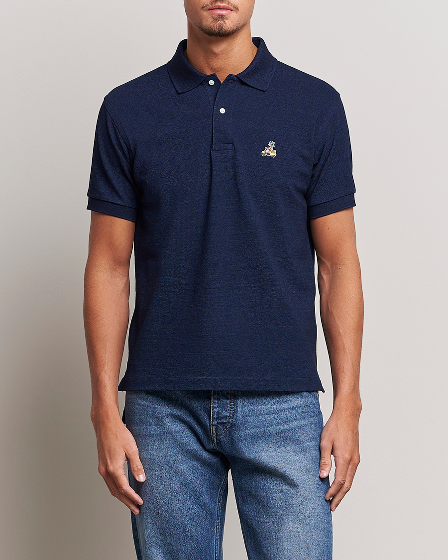Herren | Poloshirts | Kamakura Shirts | Vintage Ivy Short Sleeve Polo Navy