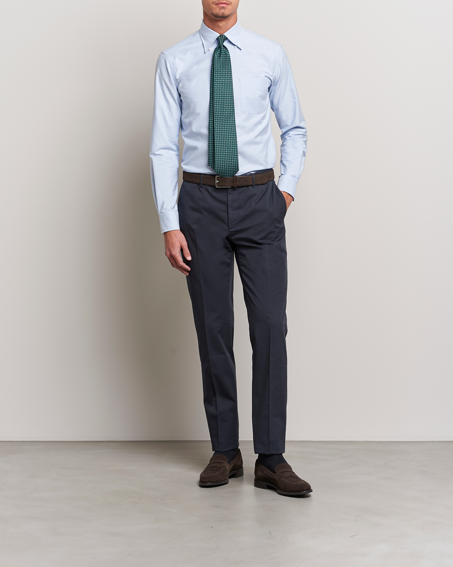 Herren | Hemden | Kamakura Shirts | Slim Fit Oxford BD Shirt Light Blue