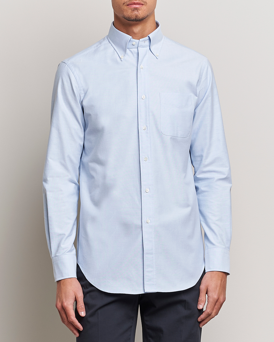Herren | Hemden | Kamakura Shirts | Slim Fit Oxford BD Shirt Light Blue