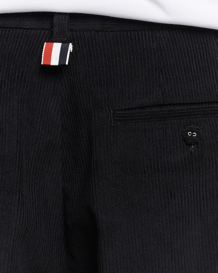 Herren | Hosen | Thom Browne | Straight Cropped Corduroy Trousers Black