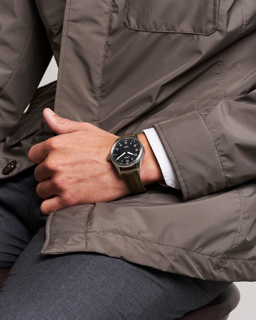 Herren | Oris Big Crown Propilot Date 41mm Leather Bracelet Black | Oris | Big Crown Propilot Date 41mm Leather Bracelet Black