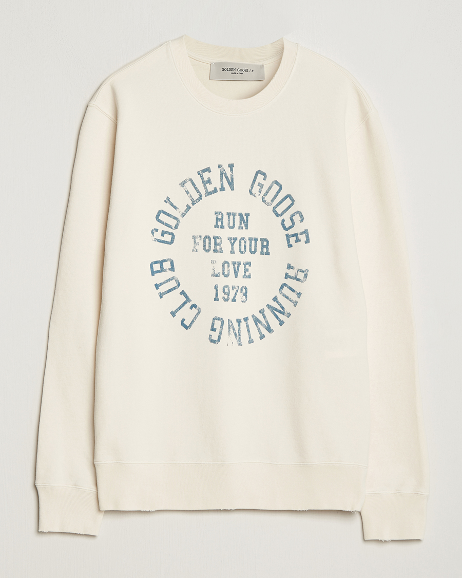 Herren | Pullover | Golden Goose | Deluxe Brand Running Club Sweatshirt Heritage White