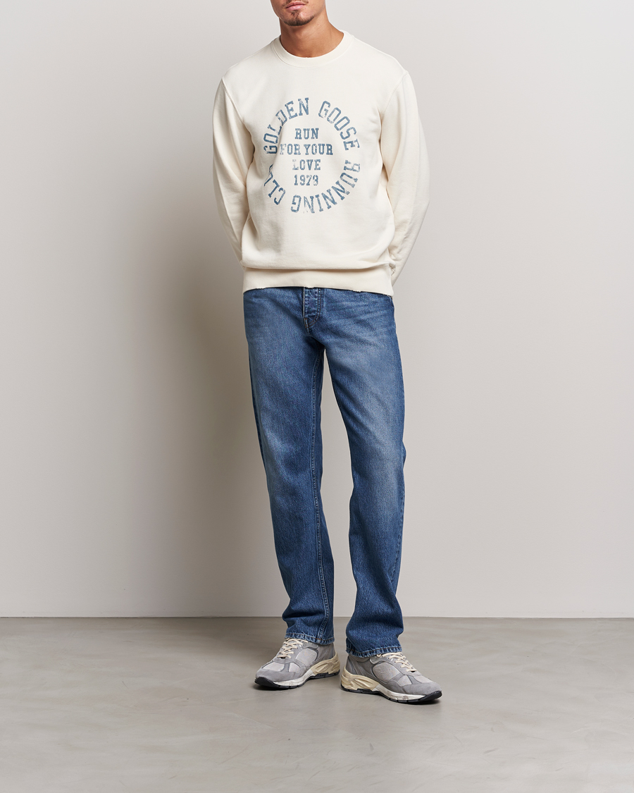 Herren | Pullover | Golden Goose | Deluxe Brand Running Club Sweatshirt Heritage White