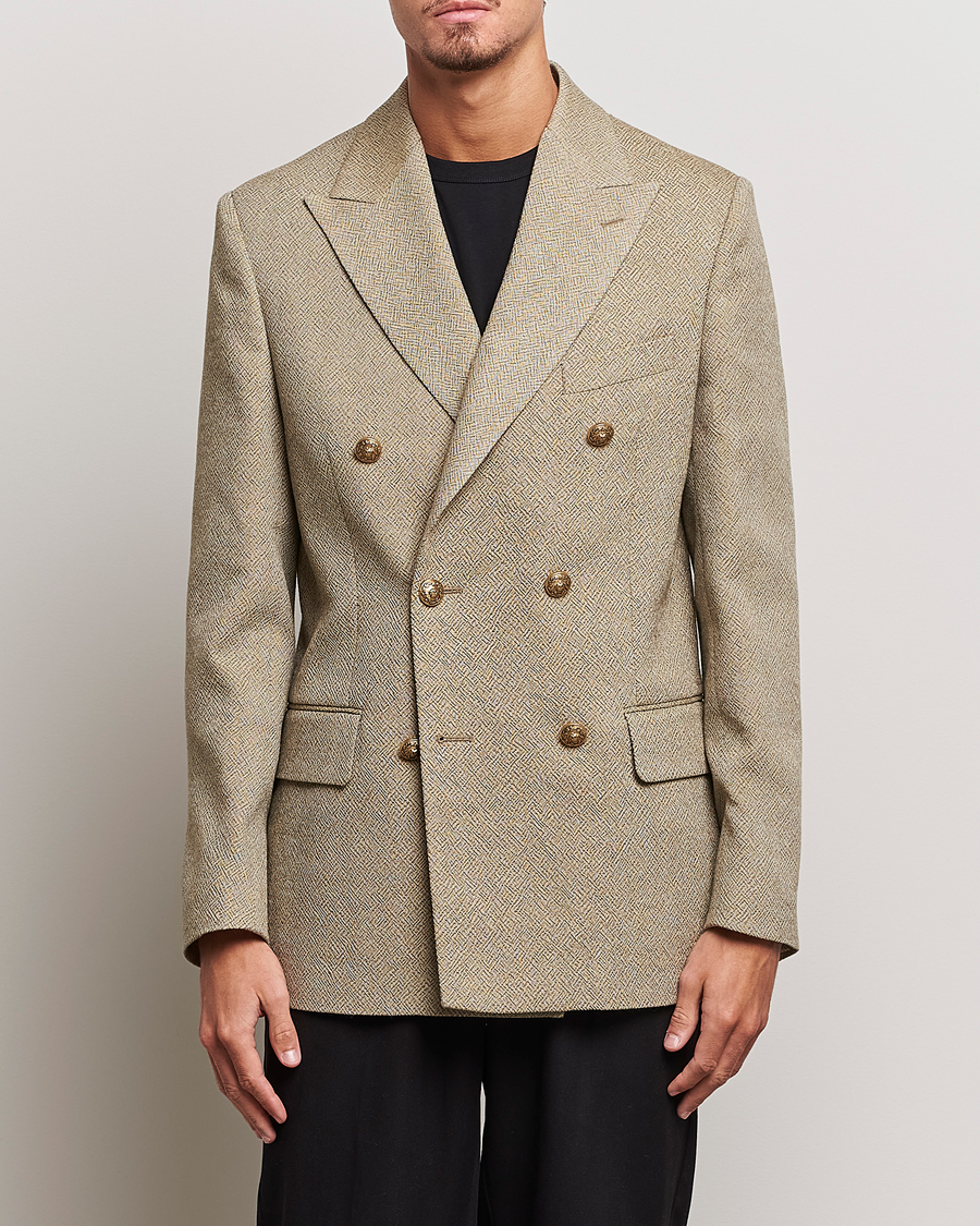 Herren | Sakkos | Golden Goose | Deluxe Brand Double Breasted Blazer Beige