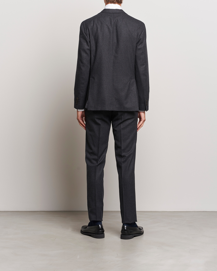Herren | Anzüge | Boglioli | K Jacket Light Flannel Suit Dark Grey