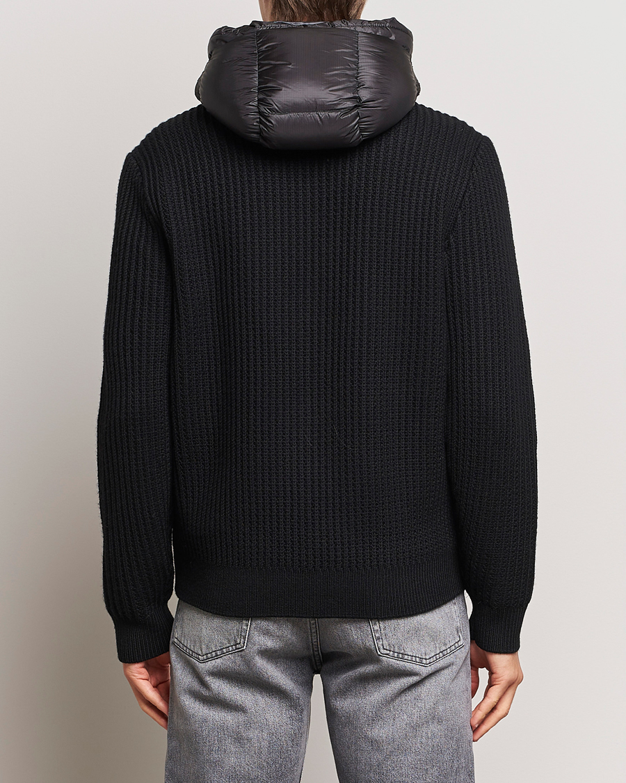 Herren | Jacken | C.P. Company | Merino Wool Padded Hybrid Hood Jacket Black