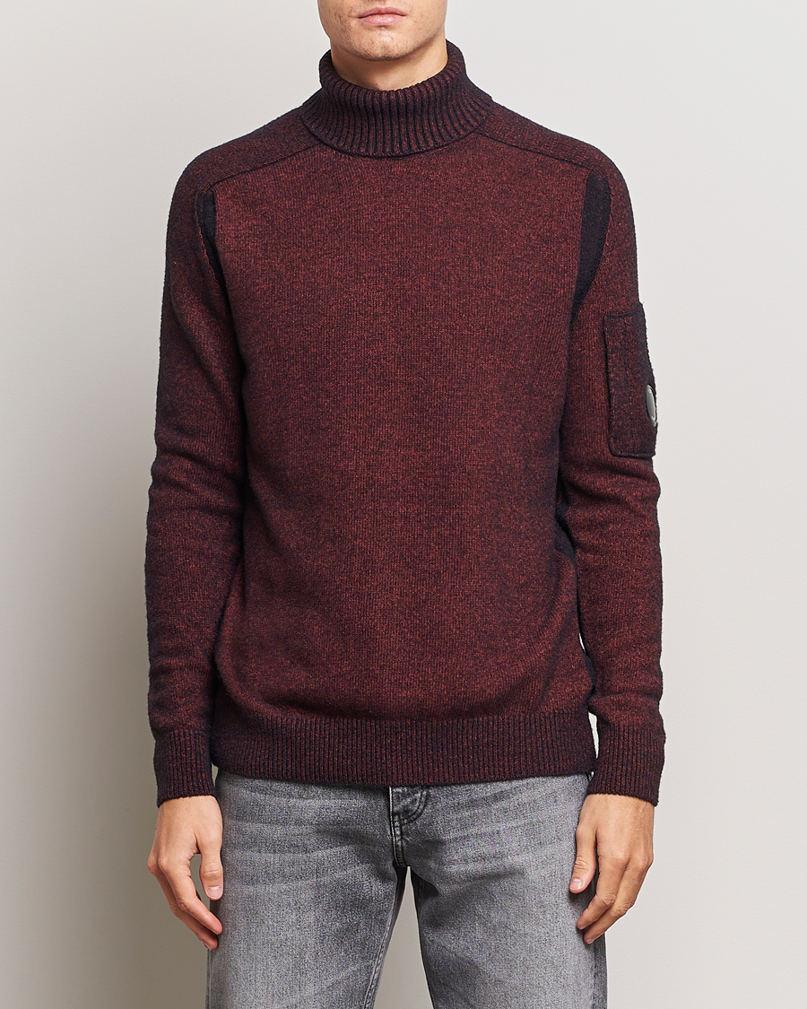 Herren | Pullover | C.P. Company | Fleece Knit Rollneck Red