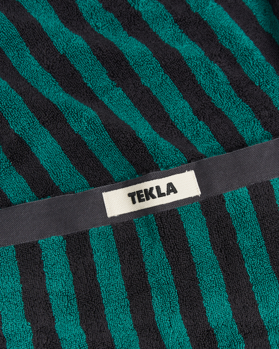 Herren | Tekla Organic Terry Beach Towel Ivy Stripes | Tekla | Organic Terry Beach Towel Ivy Stripes