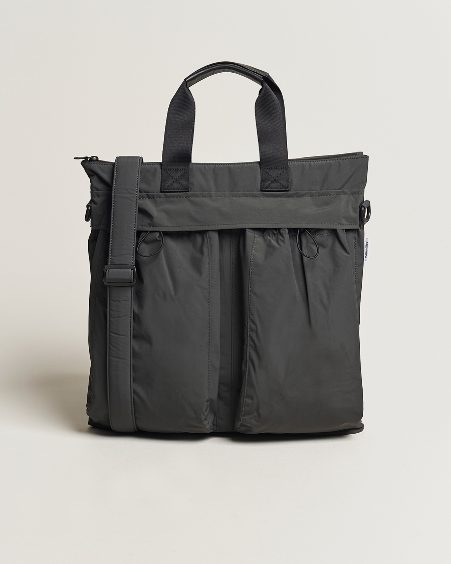 Herren | mazi untitled Helmet Bag 02 Nylon Tote Grey | mazi untitled | Helmet Bag 02 Nylon Tote Grey