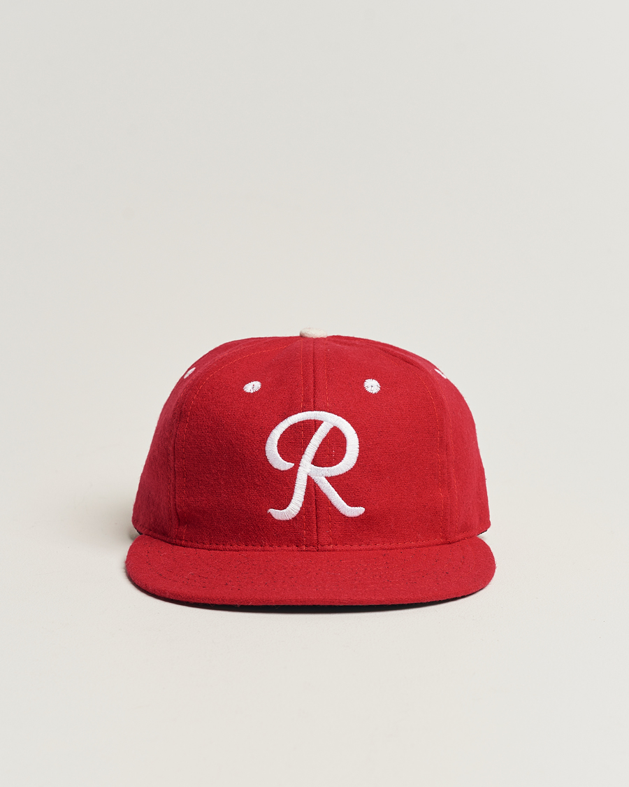 Herren | Ebbets Field Flannels Made in USA Seattle Rainiers 1955 Vintage Ballcap Red | Ebbets Field Flannels | Made in USA Seattle Rainiers 1955 Vintage Ballcap Red