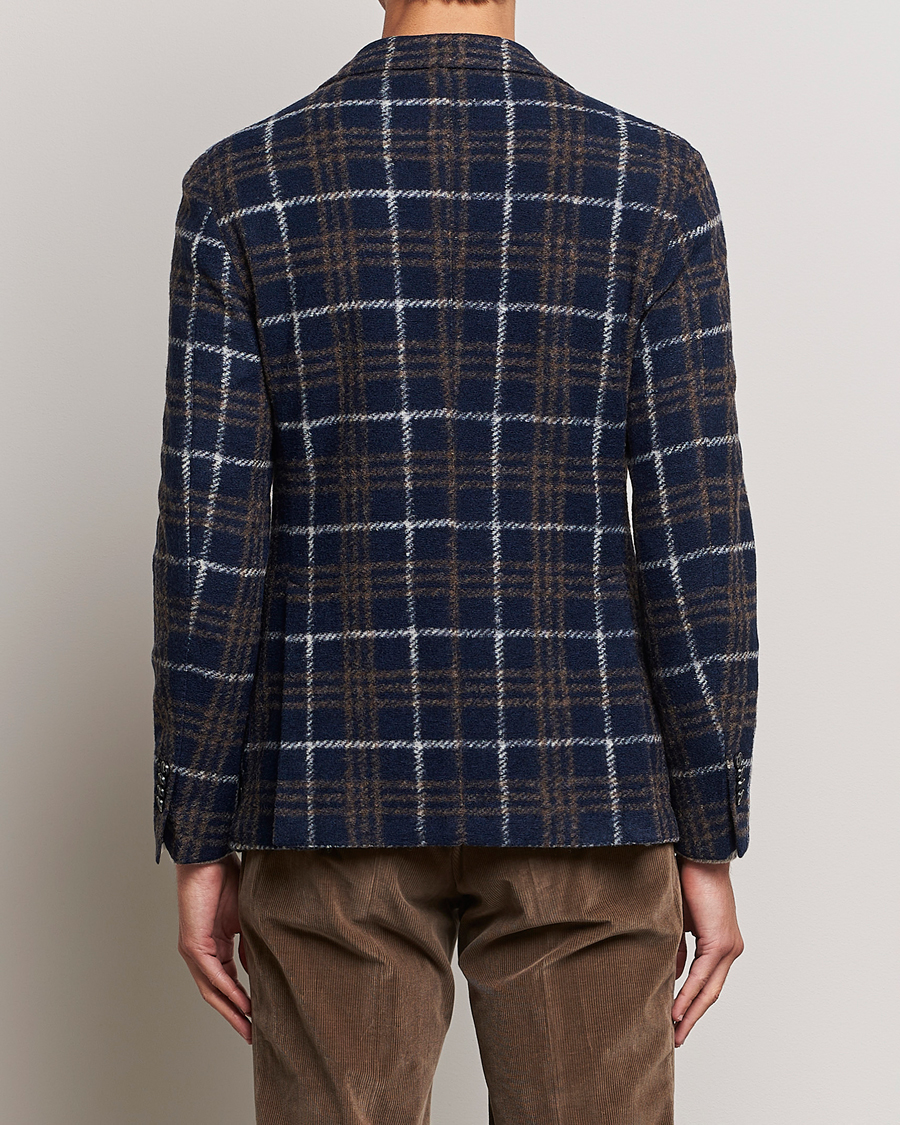 Herren | Sakkos | L.B.M. 1911 | Jack Checked Wool Jersey Blazer Navy