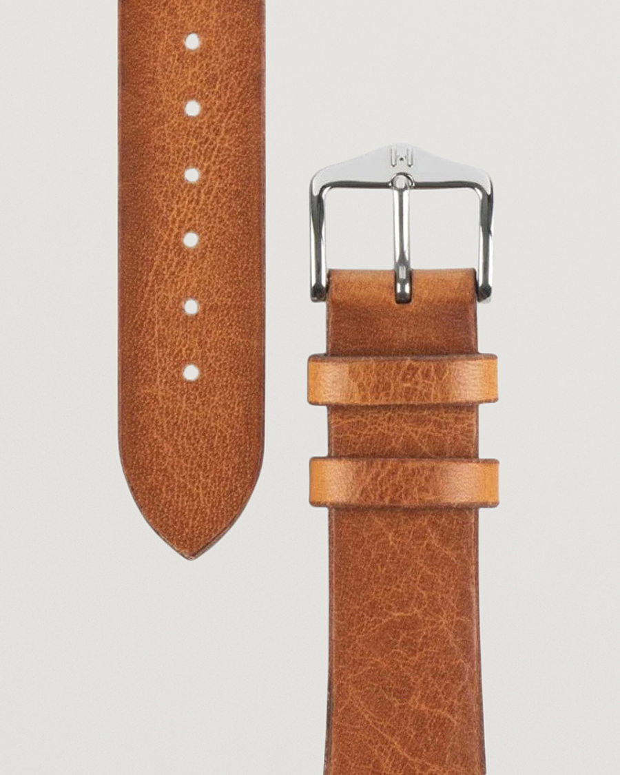 Men | Watch straps | HIRSCH | Bagnore Vintage Leather Watch Strap Golden Brown