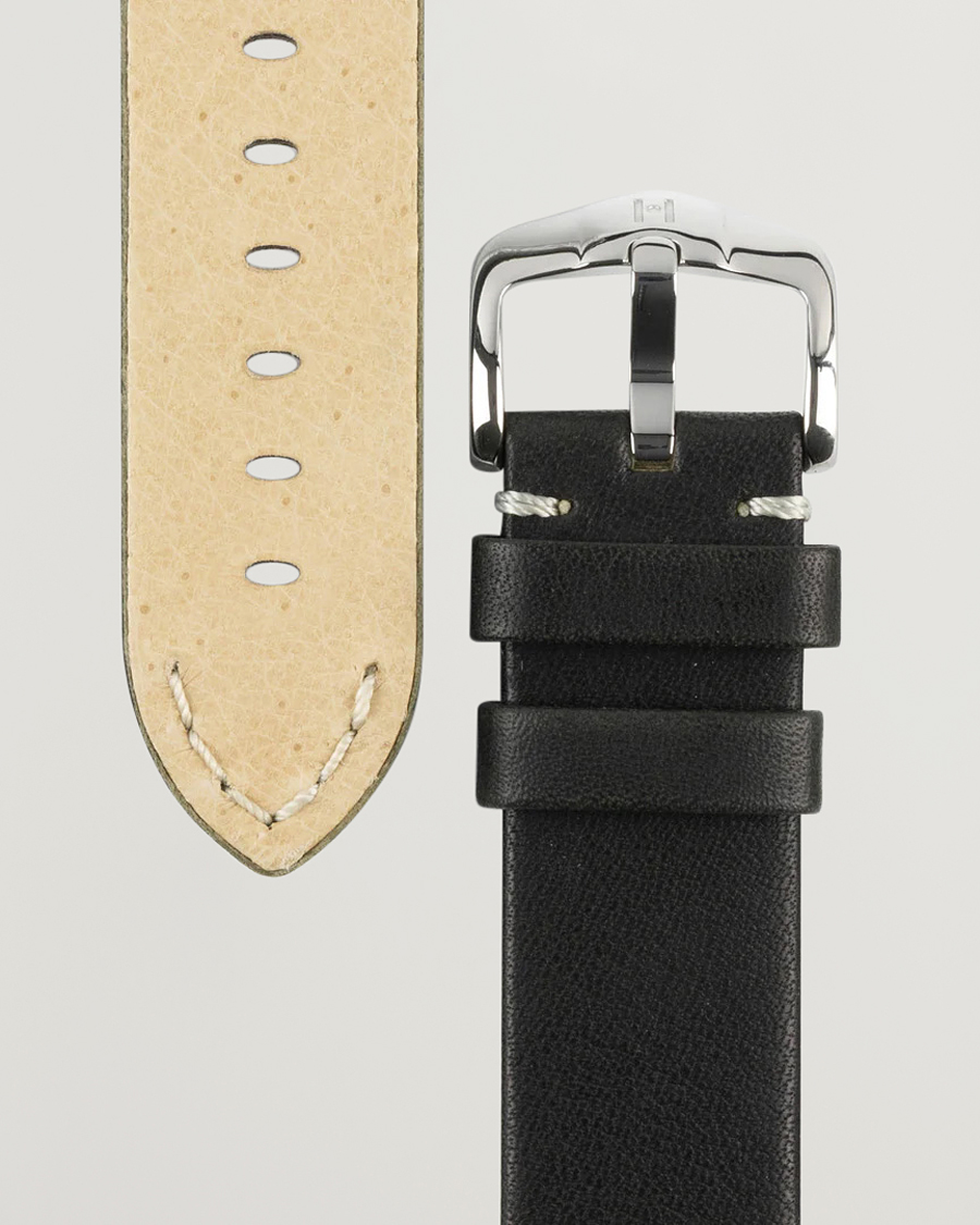 Herren | HIRSCH | HIRSCH | Ranger Retro Leather Watch Strap Black
