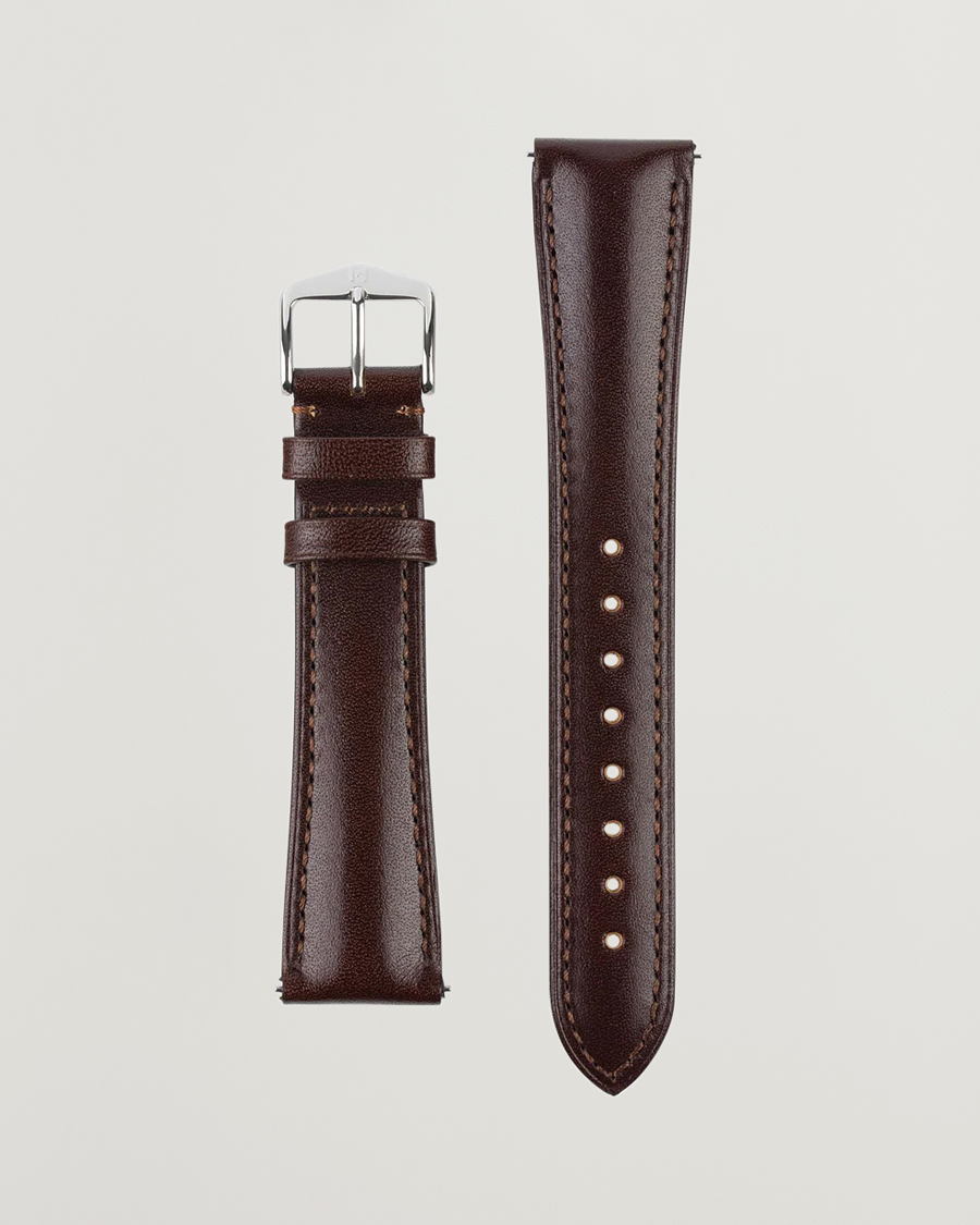 Herren | Uhrenarmband | HIRSCH | Siena Tuscan Leather Watch Strap Brown