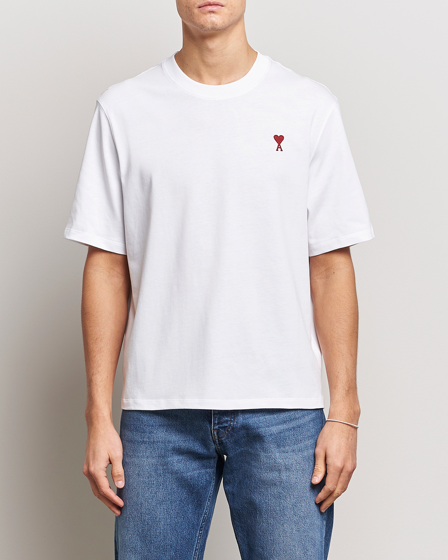Herren | T-Shirts | AMI | Heart Logo T-Shirt White