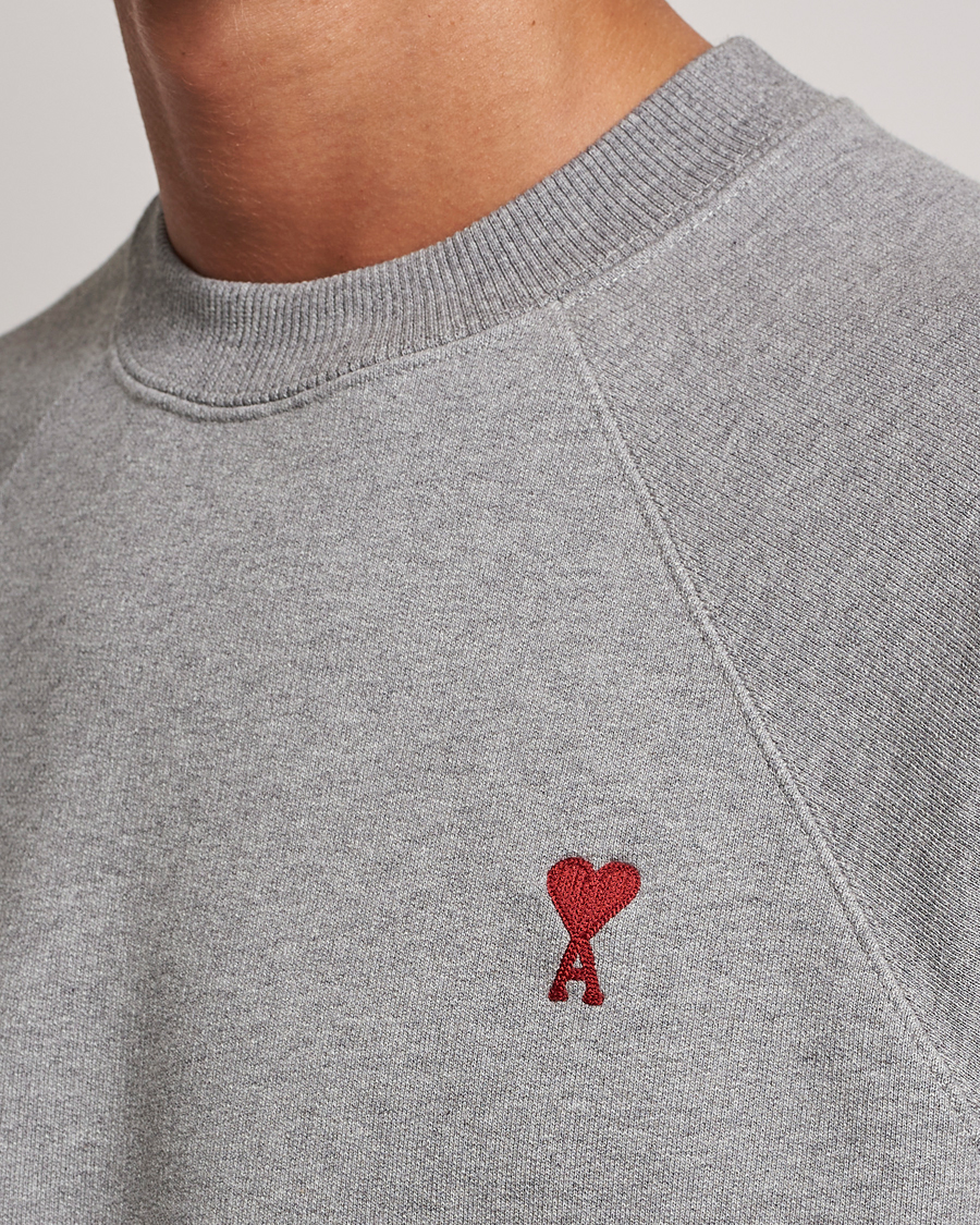 Herren | Pullover | AMI | Heart Logo Sweatshirt Heather Grey