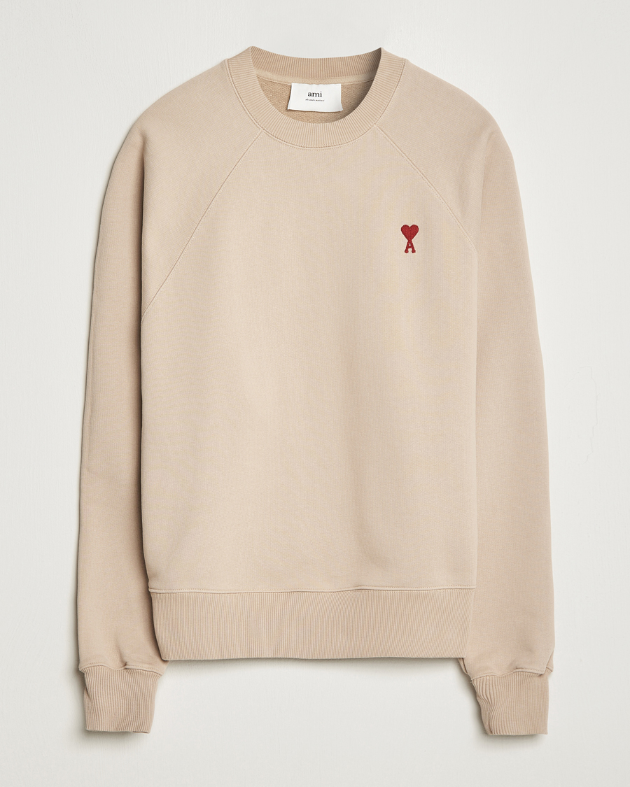 Herren | Pullover | AMI | Heart Logo Sweatshirt Beige