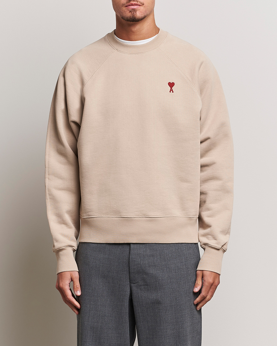 Herren | Pullover | AMI | Heart Logo Sweatshirt Beige