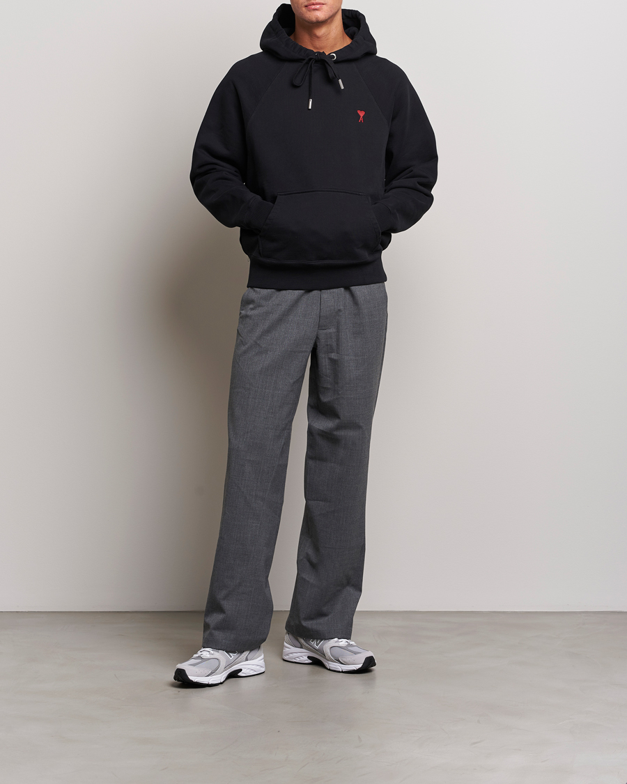 Herren | Pullover | AMI | Heart Logo Hoodie Black