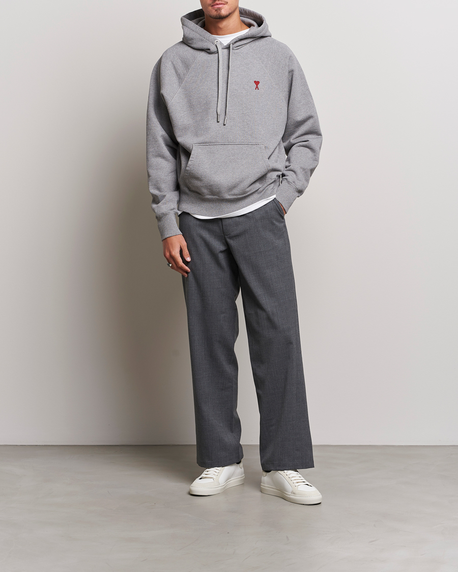 Herren | Pullover | AMI | Heart Logo Hoodie Heather Grey