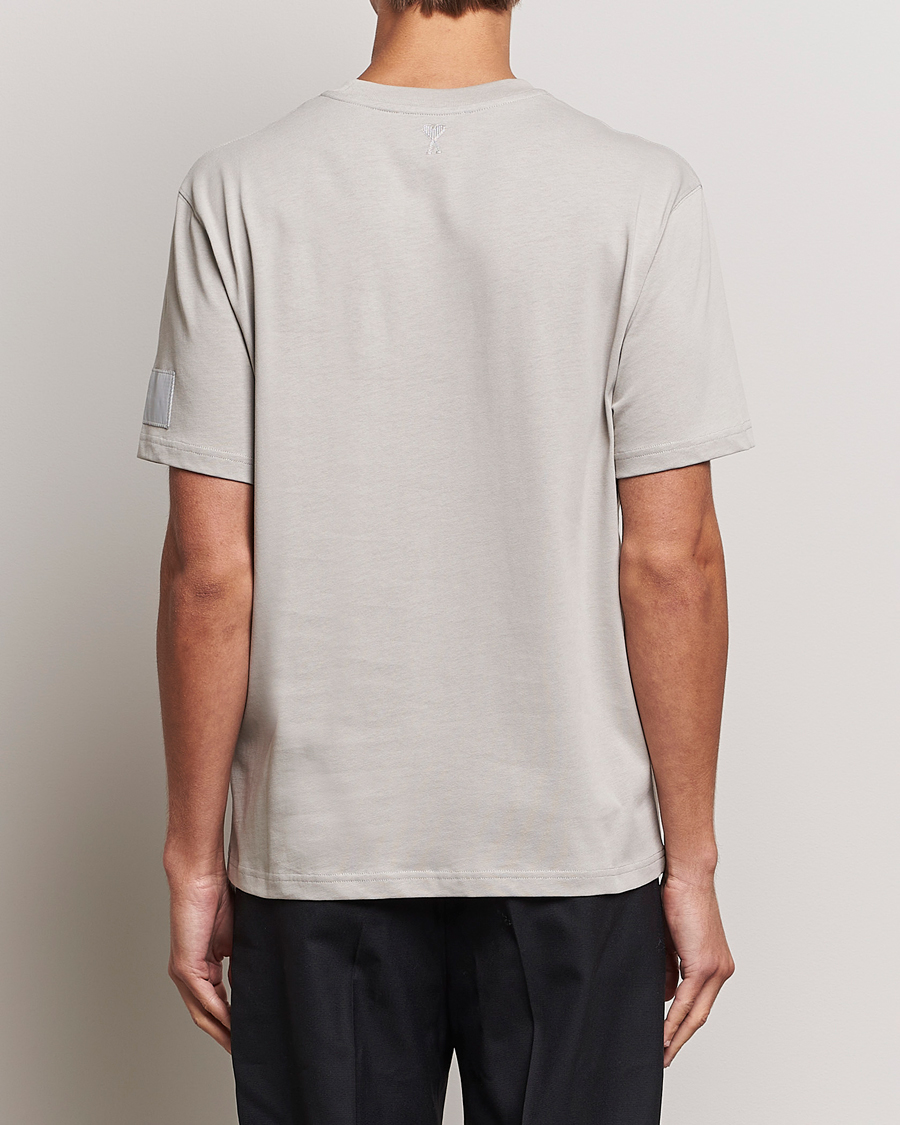 Herren | T-Shirts | AMI | Fade Out Crew Neck T-Shirt Pearl Grey