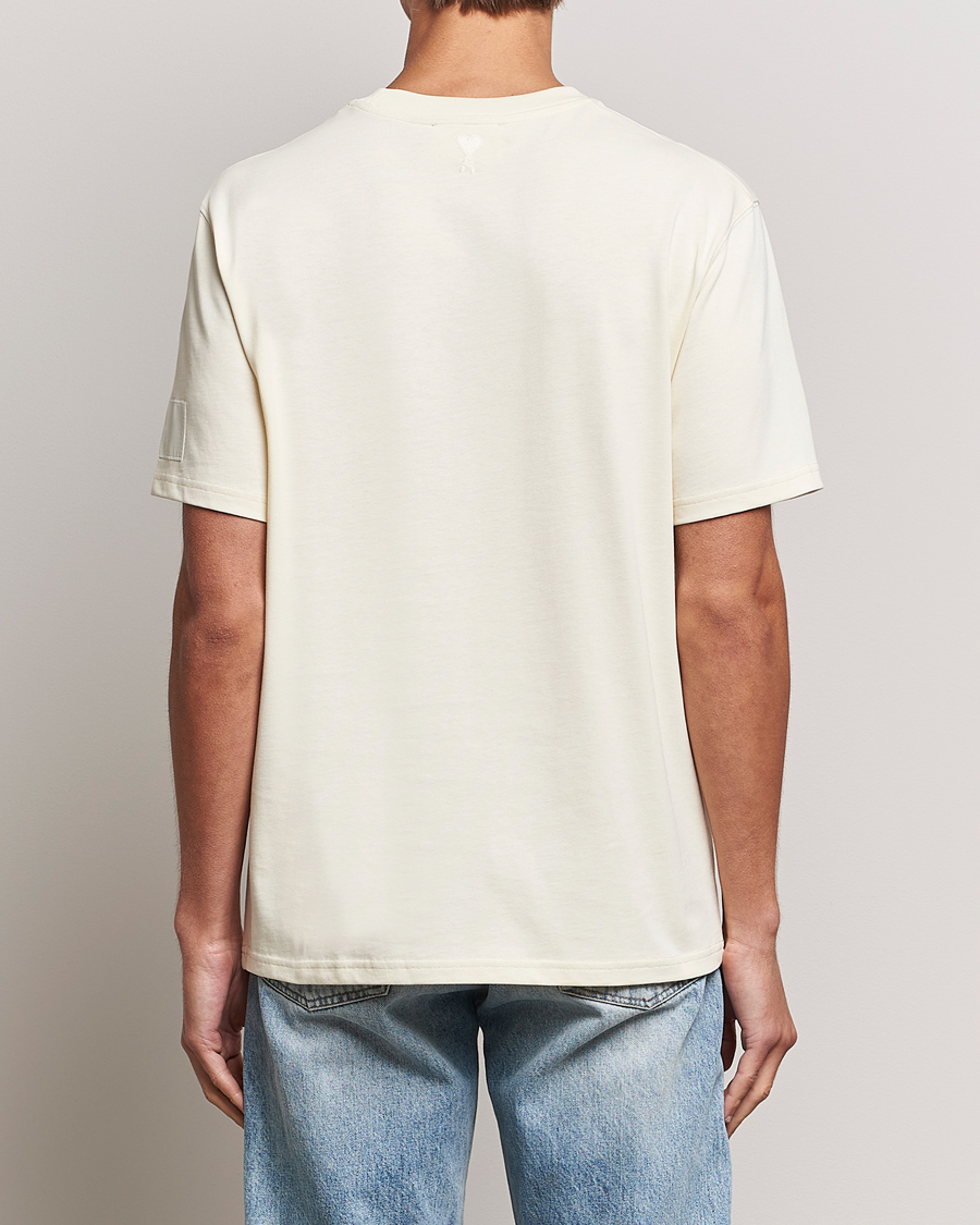 Herren | T-Shirts | AMI | Fade Out Crew Neck T-Shirt Ivory