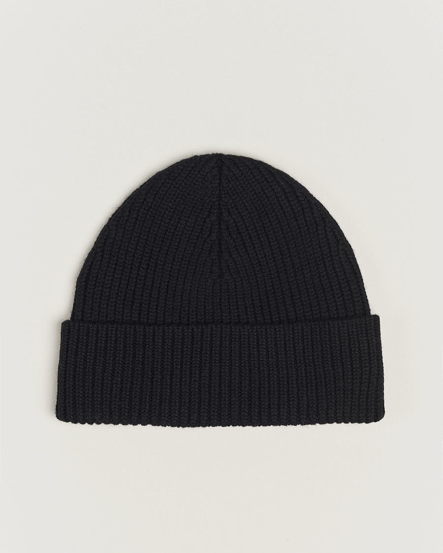 Herren | AMI Heart Logo Beanie Black | AMI | Heart Logo Beanie Black