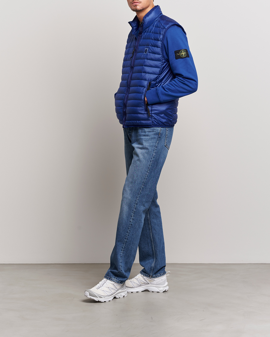 Herren | Jacken | Stone Island | Recycled Nylon Down-TC Vest Bright Blue