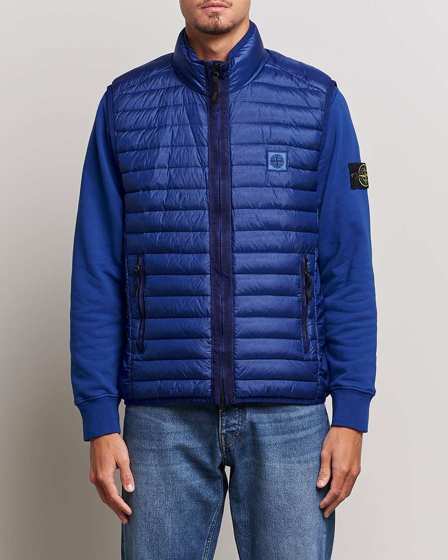 Herren | Jacken | Stone Island | Recycled Nylon Down-TC Vest Bright Blue