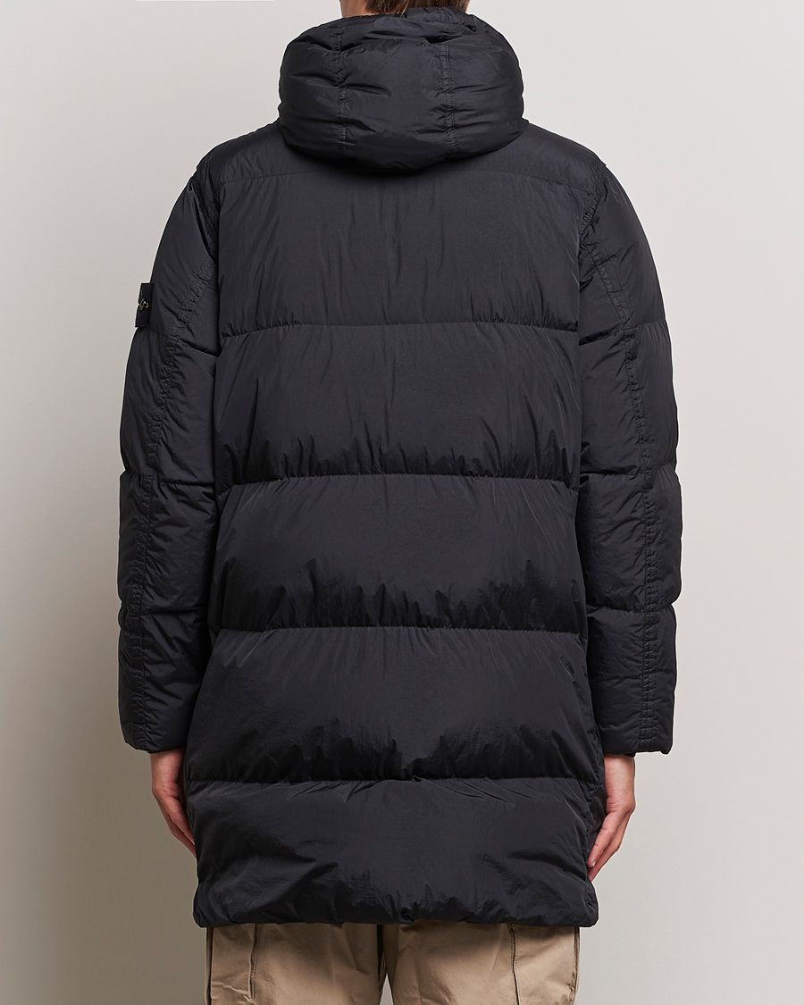 Herren | Jacken | Stone Island | Garment Dyed  Recycled Nylon Long Down Jacket Black