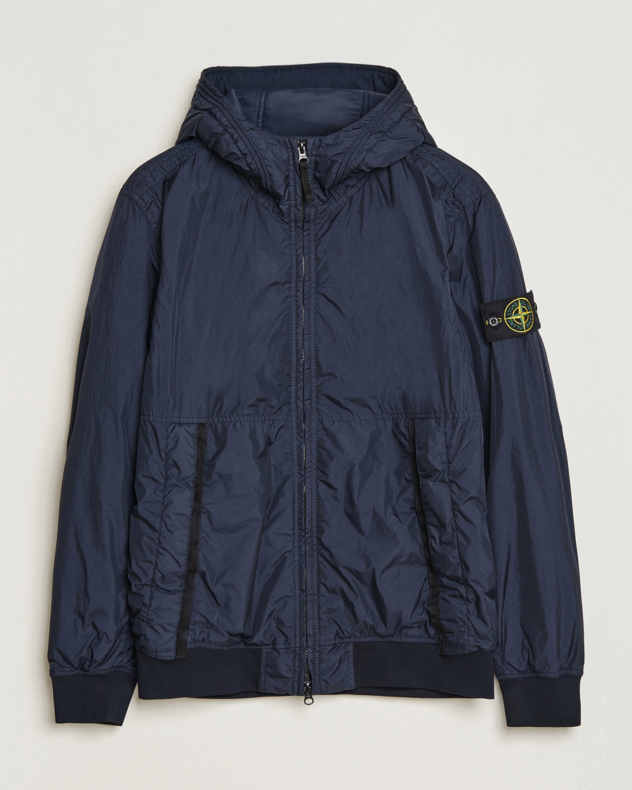Herren | Jacken | Stone Island | Garment Dyed Recycled Nylon Jacket Navy Blue