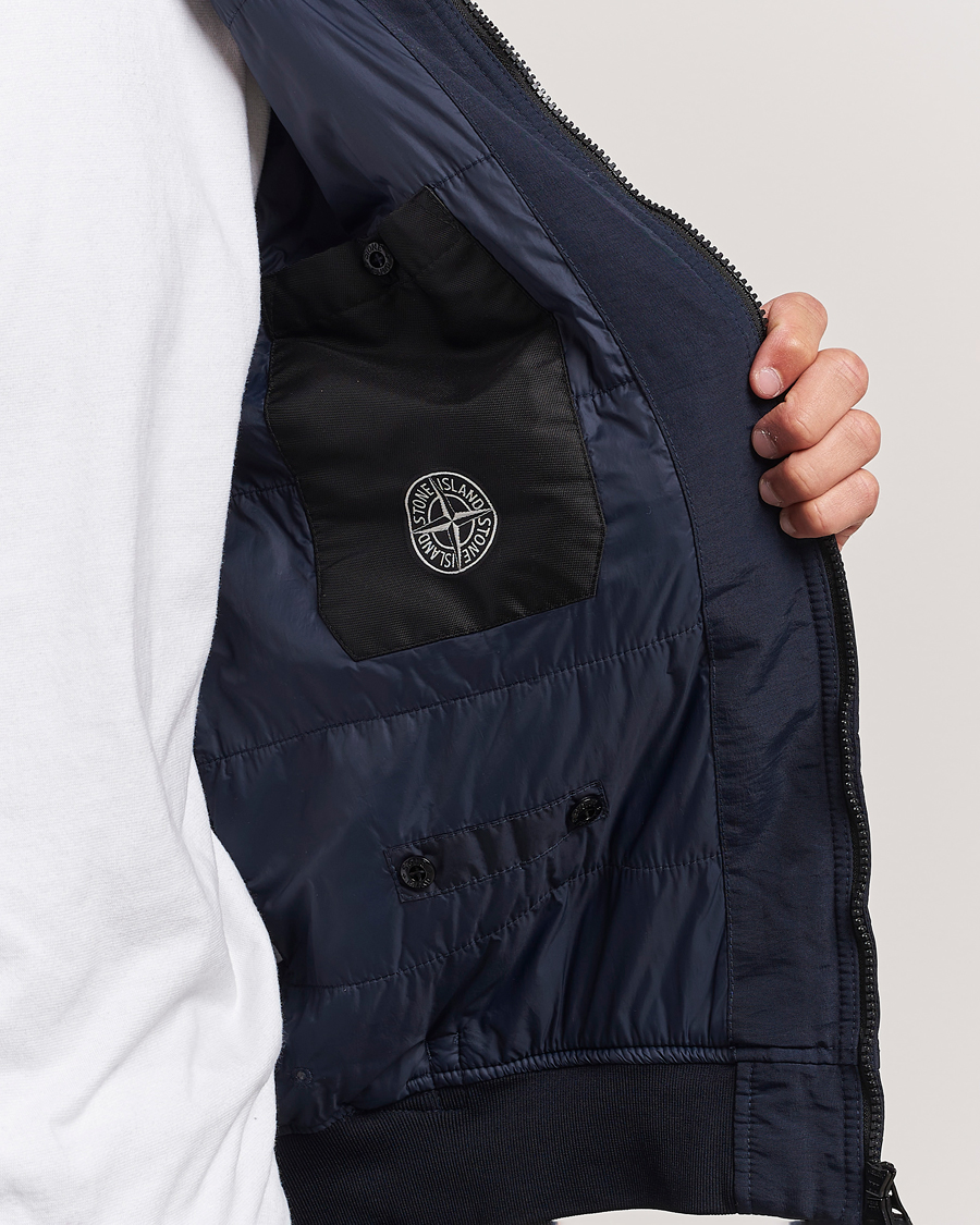 Herren | Jacken | Stone Island | Garment Dyed Recycled Nylon Jacket Navy Blue